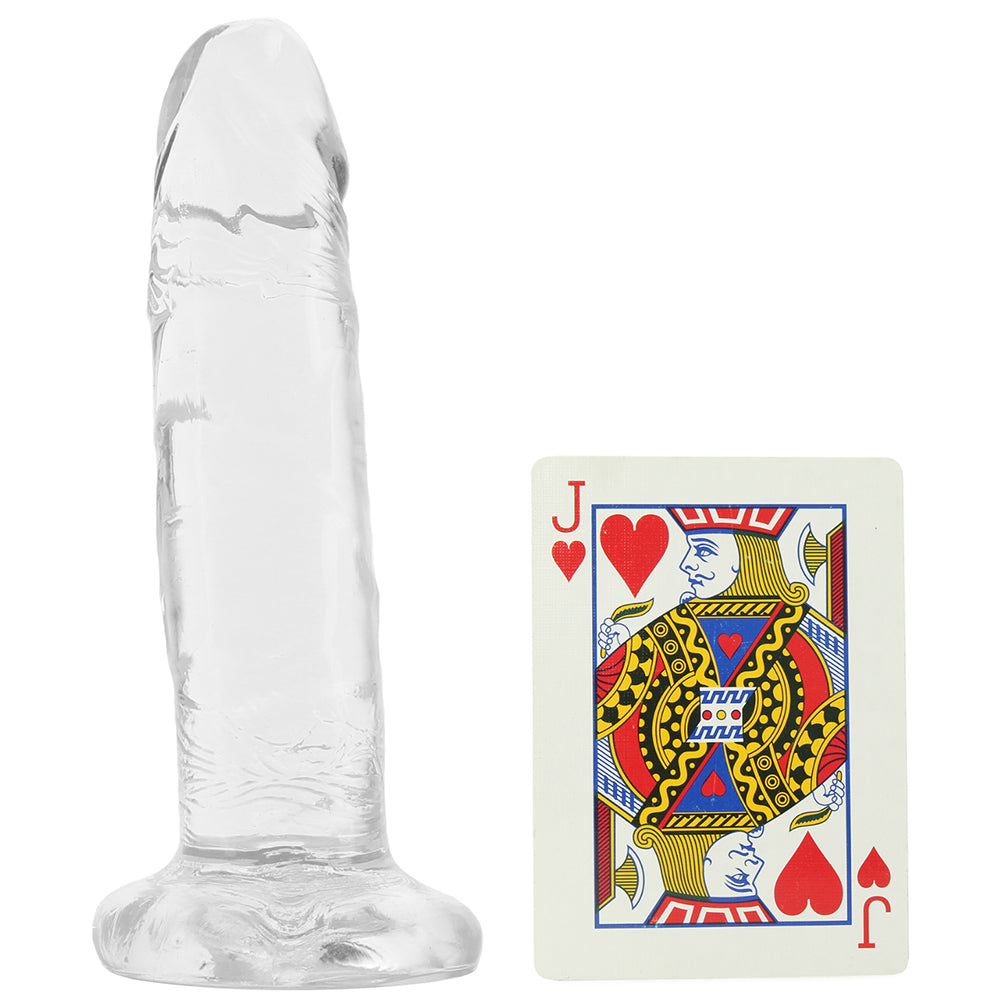 King Cock 6 Inch Dildo in Clear