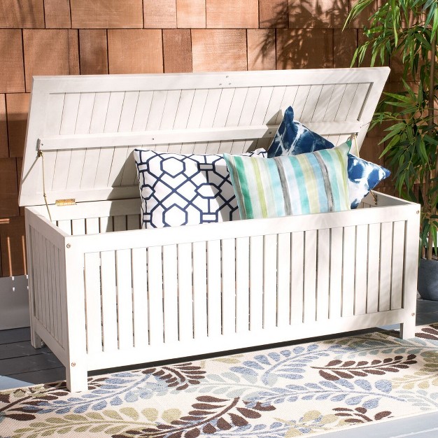 Abri 47 63 Inch L Outdoor Cushion Deck Box Safavieh