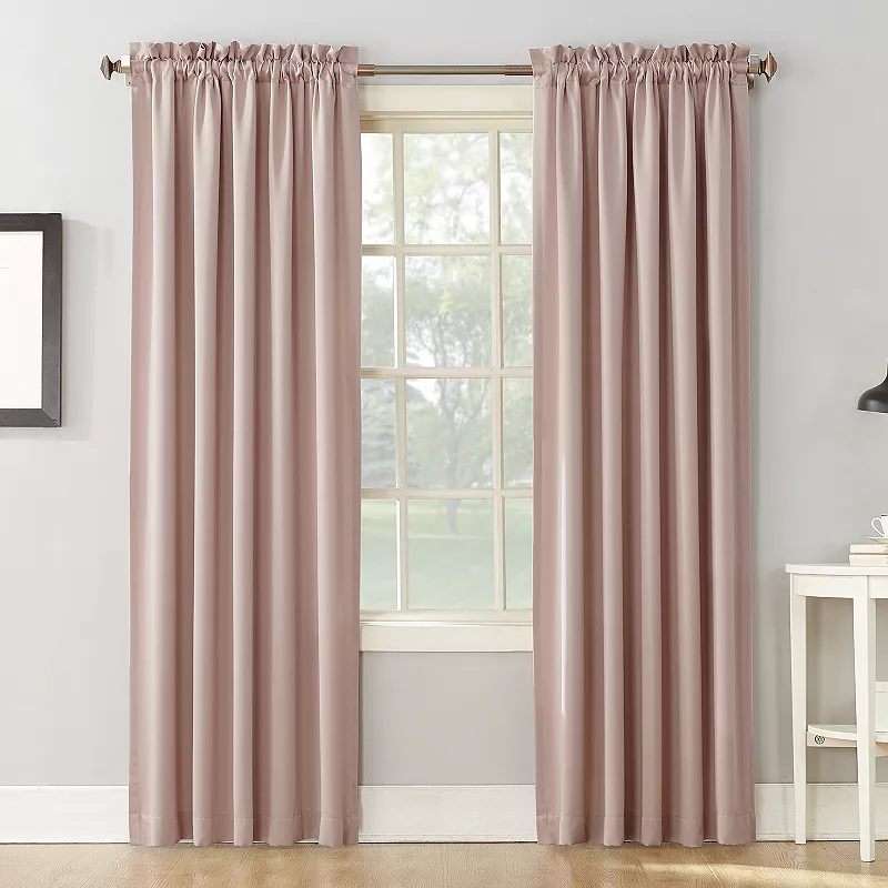 Sun Zero Gramercy Room Darkening Rod Pocket Curtain Panel