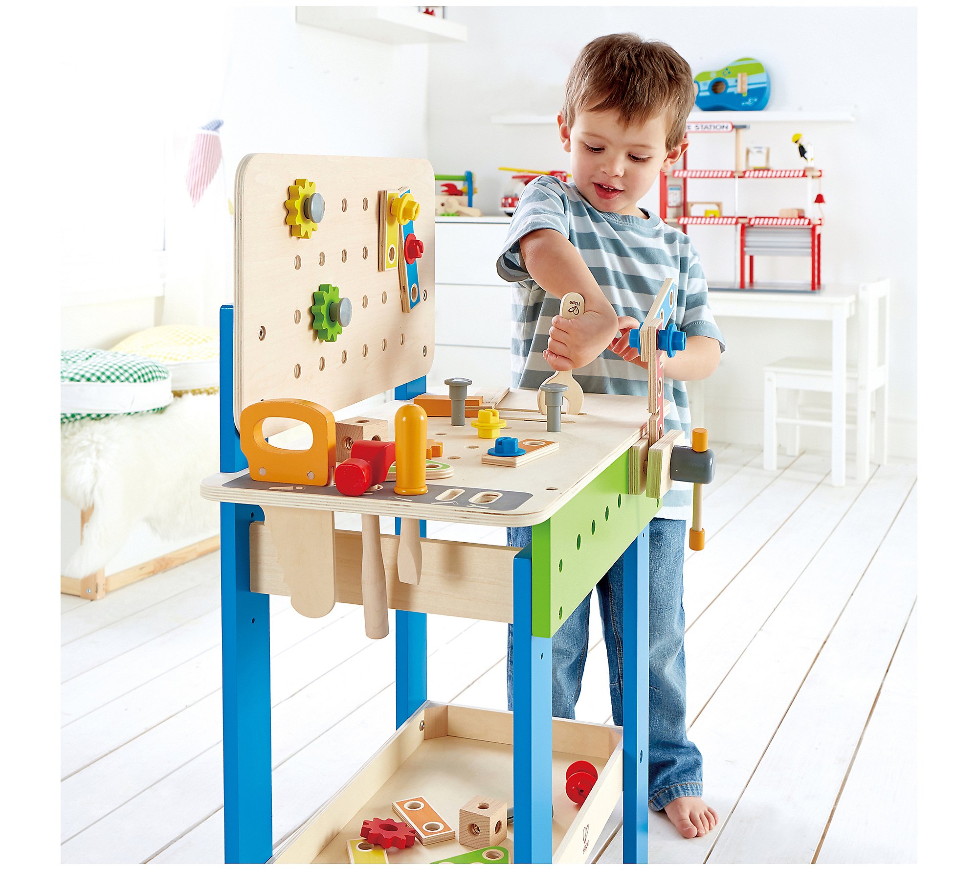 Hape Master Workbench Toy Workshop - 35 pcs