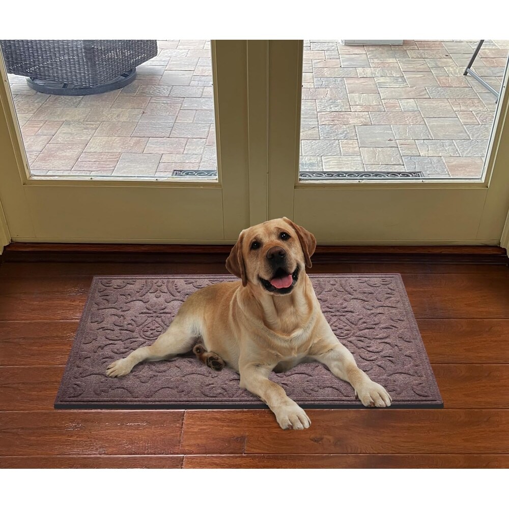 A1HC New  Weather Superior Dirt and Moisture Absorbing Polypropylene Door Mat with Non Slip Backing for Inside Outside Use