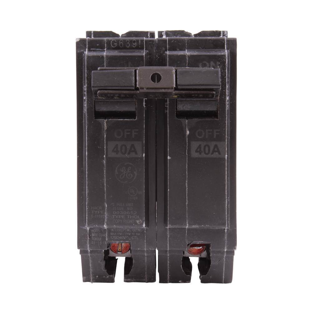 GE Q-Line 40 Amp 2 in. Double-Pole Circuit Breaker THQL2140