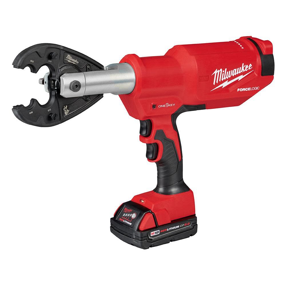 Milwaukee M18 FORCE LOGIC 6T Pistol Utility Crimper with BG-D3 Jaw 2977-22BG from Milwaukee