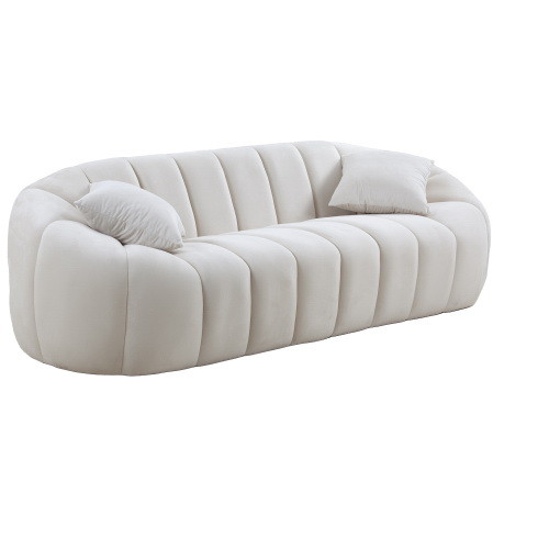 88 Sofa 3 Seater Couch with Deep Channel Tufting ...