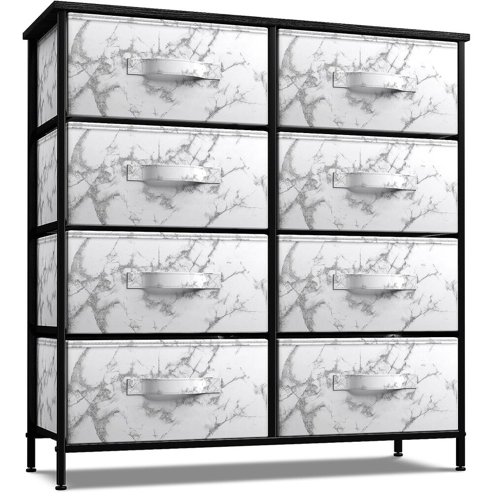 Dresser w/ 8 Drawers Furniture Storage Chest for Home  Bedroom