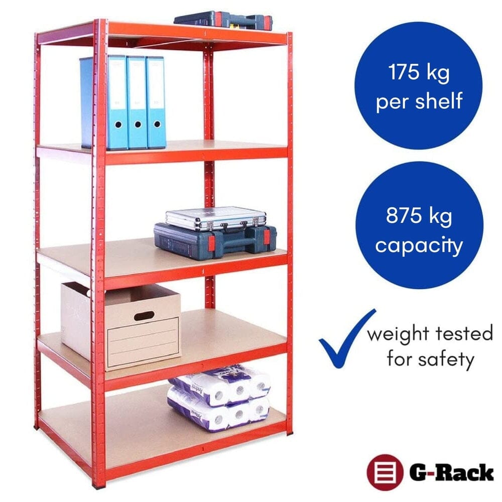 5 Tier Heavy Duty Boltless Shelving Unit