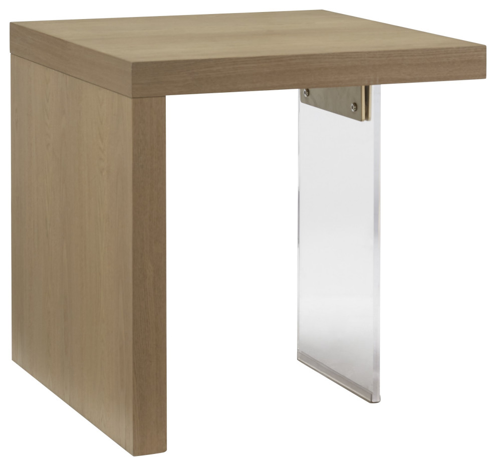 West Coast End Table in Sandstone/Acrylic   Contemporary   Side Tables And End Tables   by Progressive Furniture  Houzz