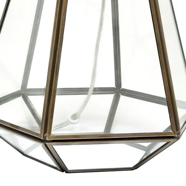 Lalia Home Transparent Triagonal Table Lamp