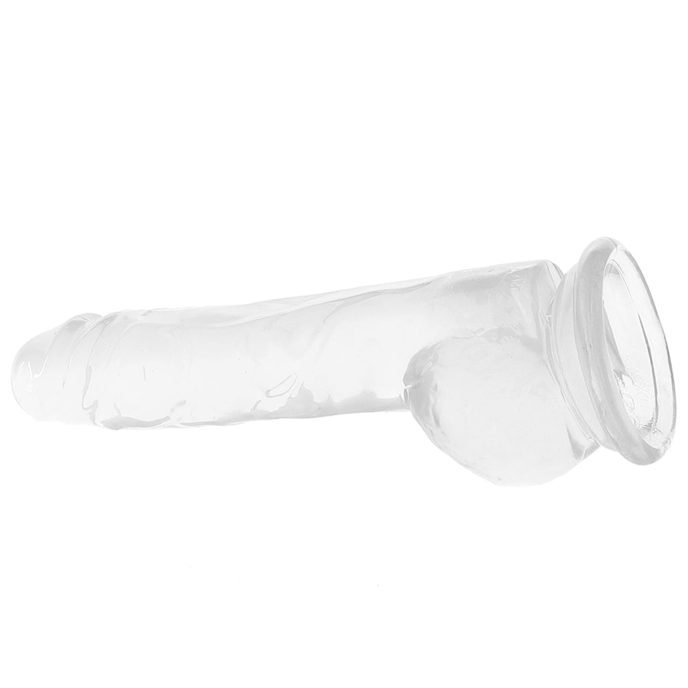 Naturally Yours 8 Inch Crystalline Dildo in Clear