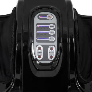 XtremepowerUS 4-Speed Shiatsu Black Foot Massager Machine with Remote Control Kneading Rolling Leg Calf Ankle 96120