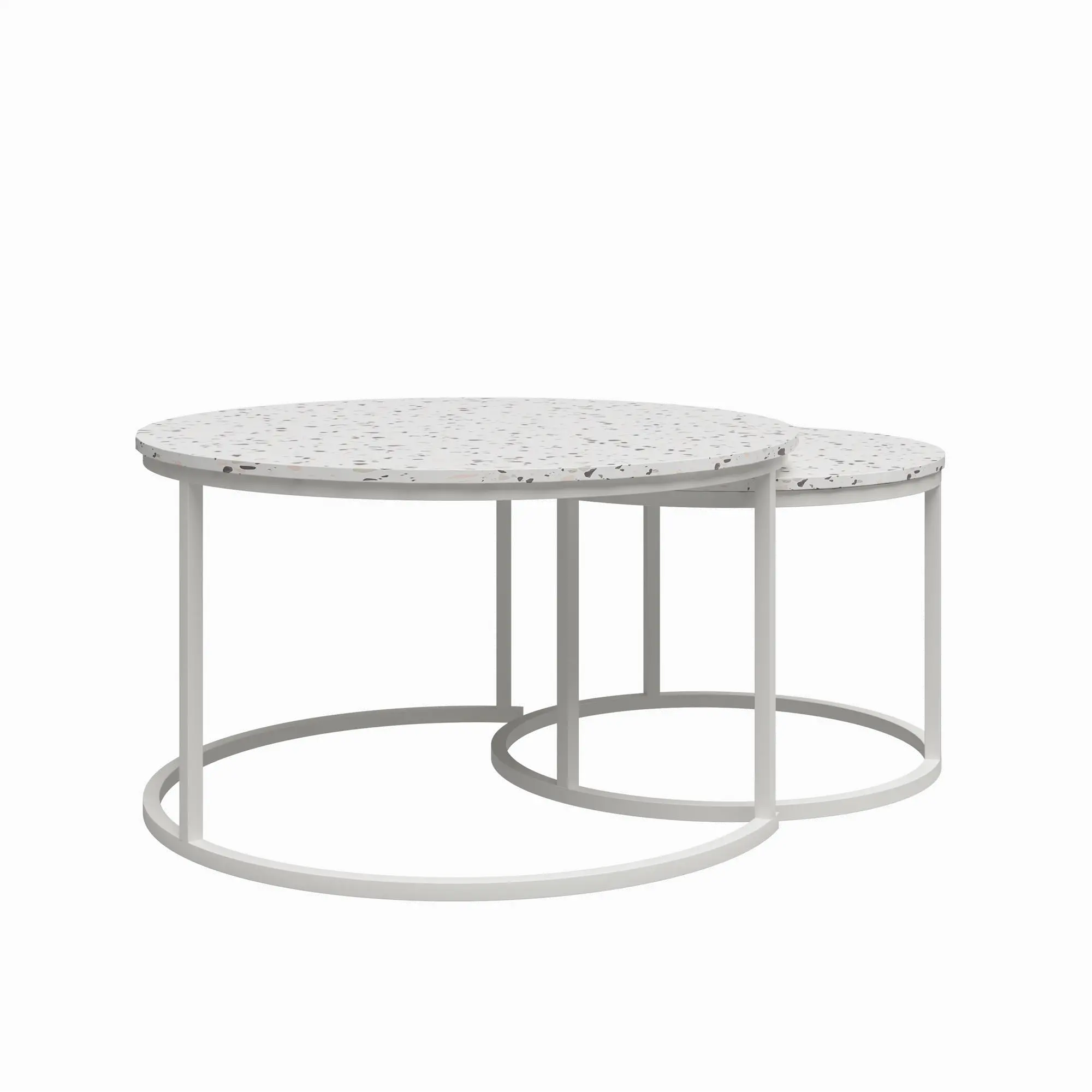 Amelia Terrazzo Nesting Coffee Tables