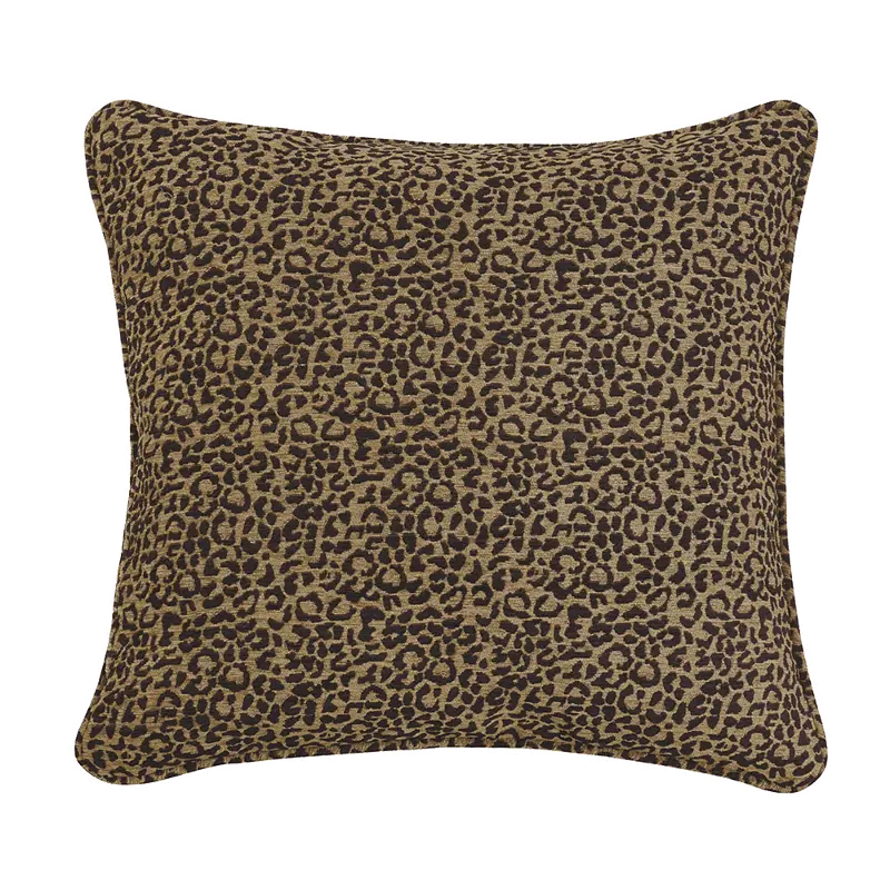 Adrienne Leopard Tan and Black Euro Sham