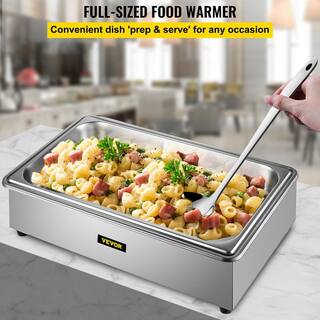 VEVOR Commercial Food Warmer 9.5 qt. Electric Soup Warmers Grade Stainless Steel Bain Marie Buffet Equipment 400W ZZBWTCG11110V2UH6V1