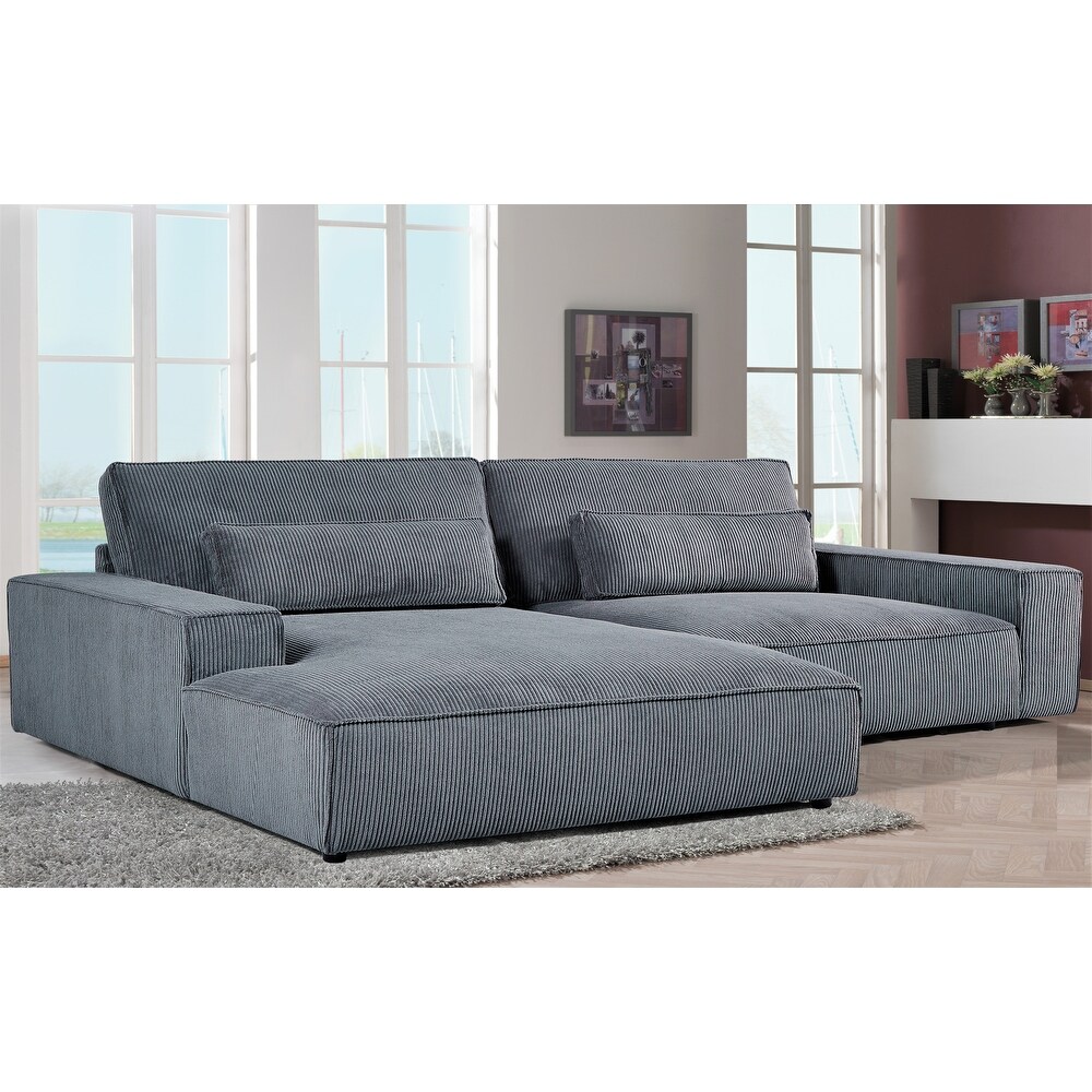 US Pride Furniture 105.52''W Oversized Faing Chaise Sectional Sofa