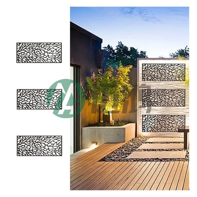 Factory Supply Metal Fencing Panel Laser Cut Decoration Garden Landscape Screen