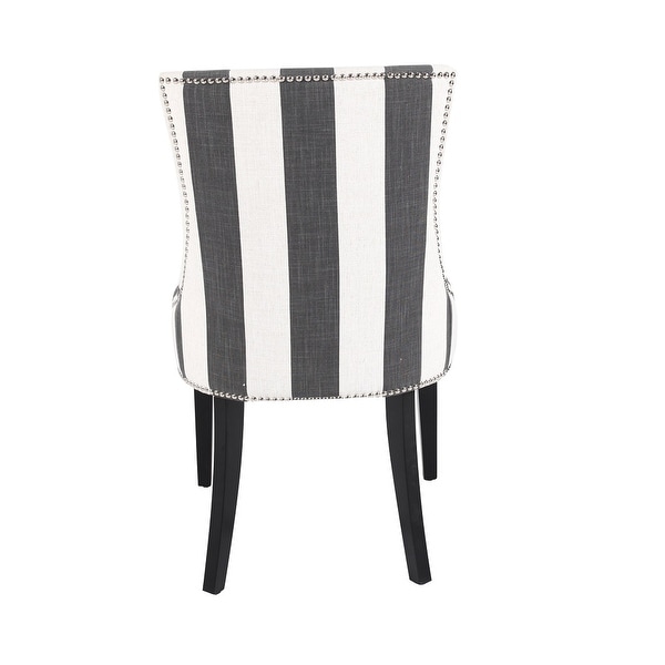 Fabric Dinng Chair with Nailheads Style， Living Room Chair， Set of 2