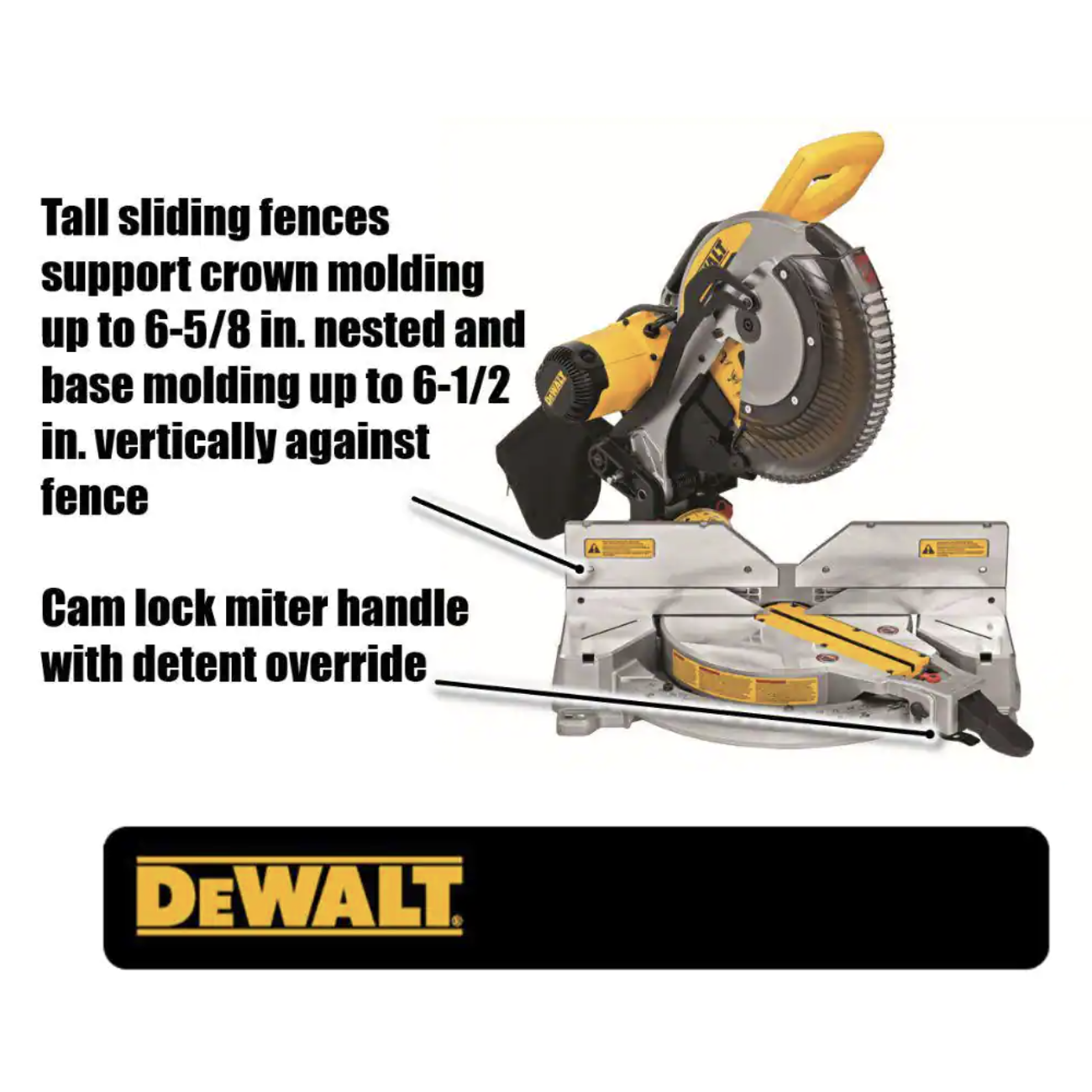 Dewalt 15 Amp Corded 12 in. Compound Double Bevel Miter Saw