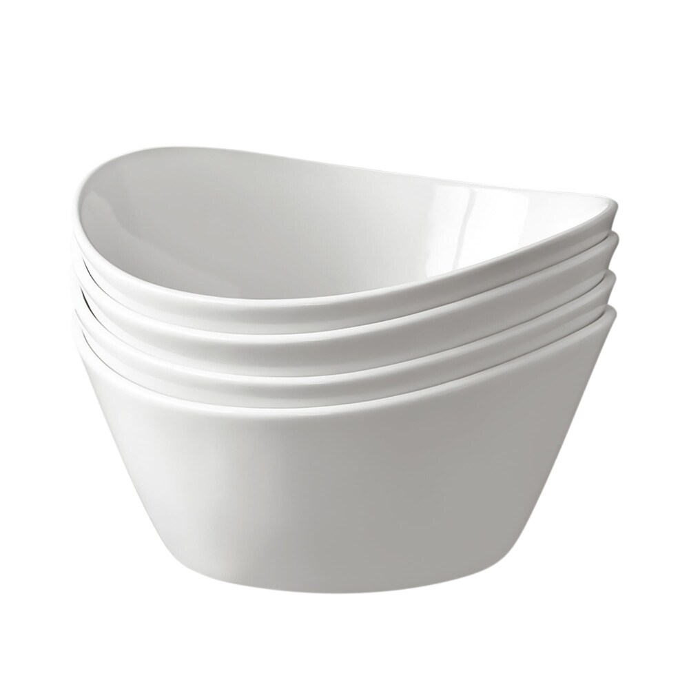 Porcelain Wavy Serve Bowls  set of 4