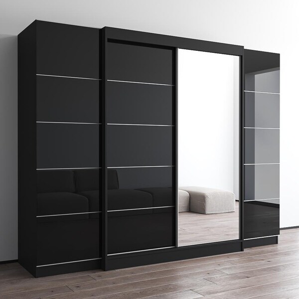 Aria 2D-EXEX Wardrobe with 1 Mirror - - 37844243