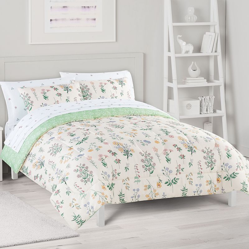 The Big One? Emily Floral Reversible Comforter Set with Sheets