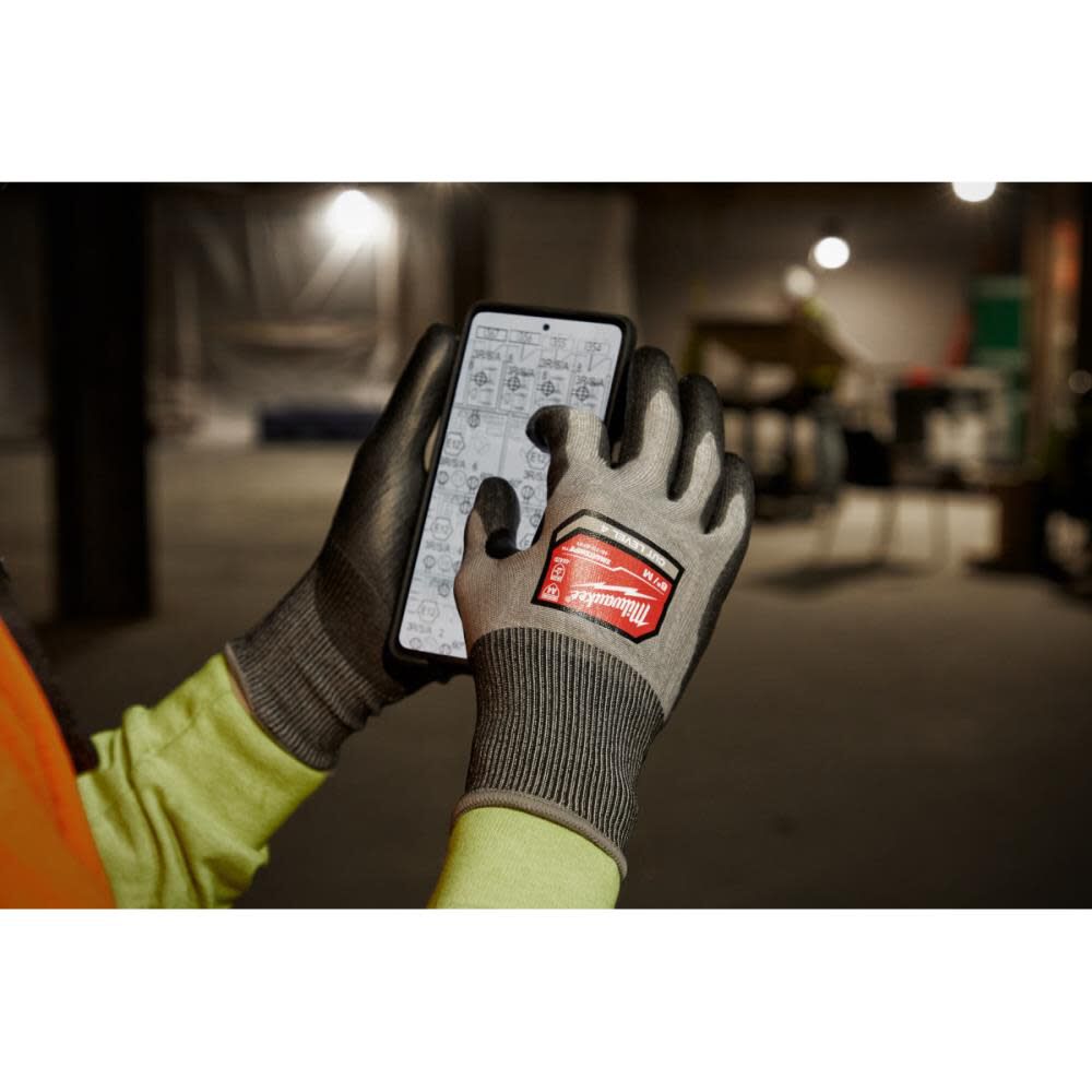 Milwaukee Cut Level 4 Gloves High Dexterity Polyurethane Dipped 48-73-8740M910 from Milwaukee