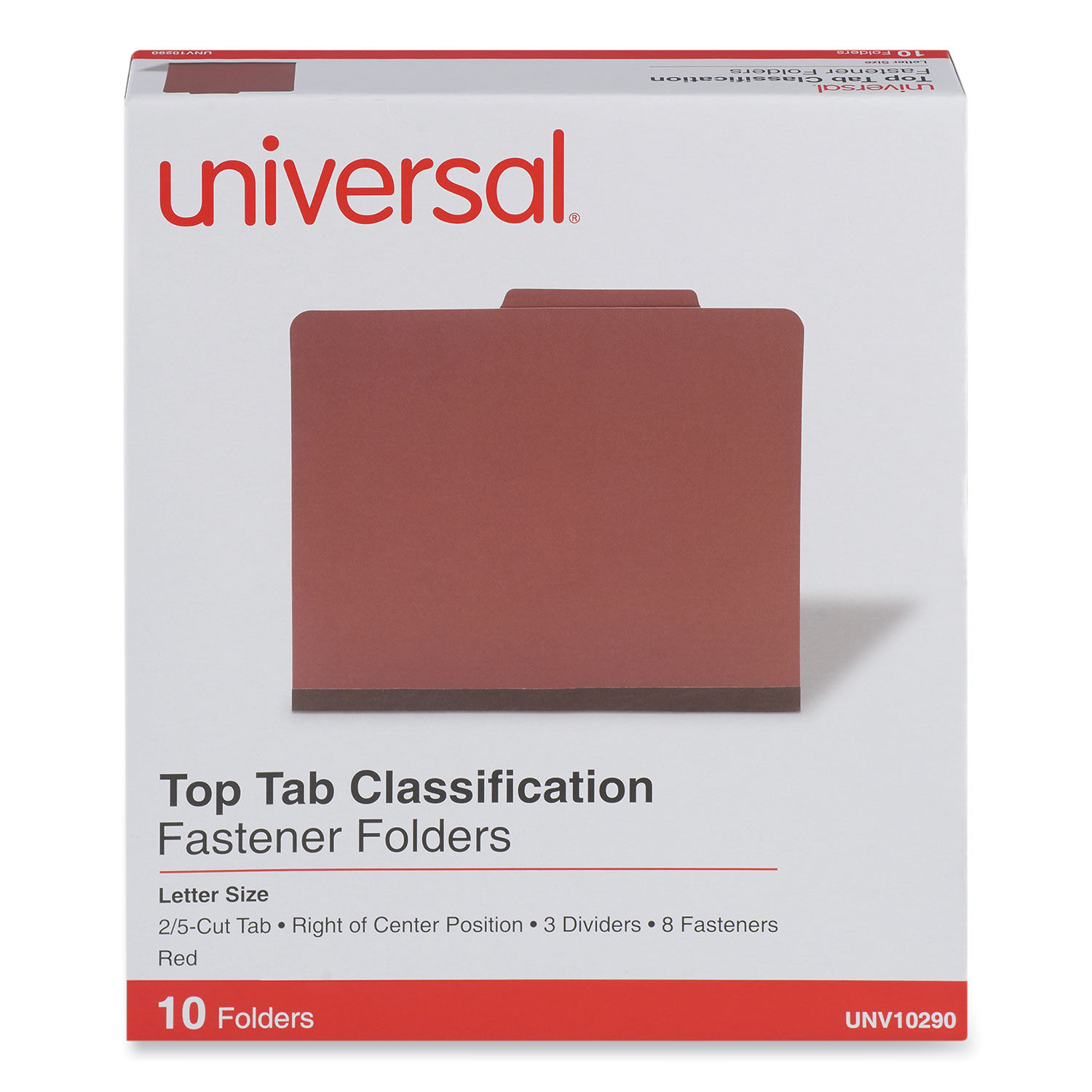 Eight-Section Pressboard Classification Folders by Universalandreg; UNV10290