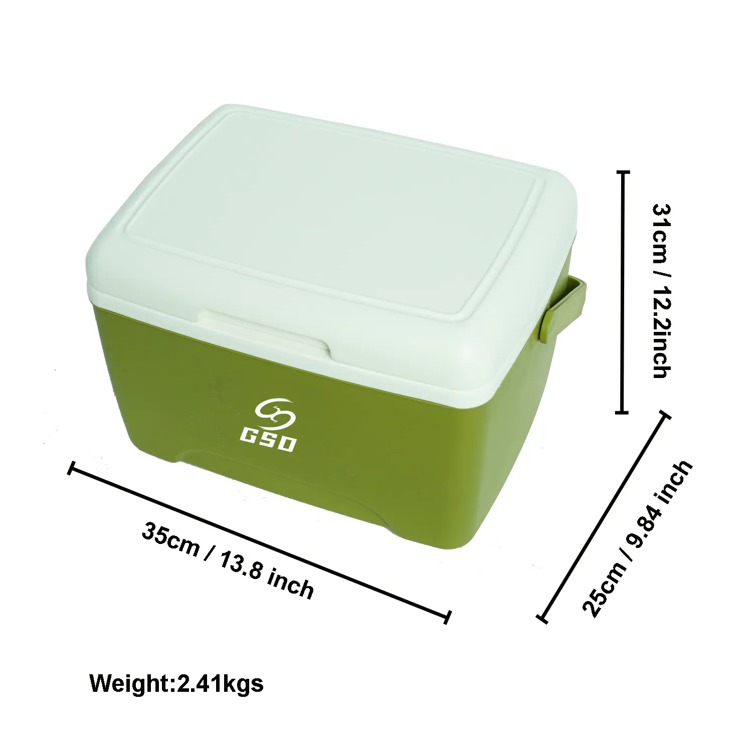 Outdoor Camping Insulated Cooler Box 8L Beverage American Style Plastic Ice Cooler Box for Hiking Fishing Cooler Lunch  Box