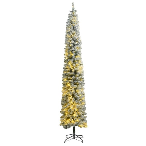 vidaXL Christmas Tree Decoration Artificial Slim Tree with Stand Green PVC