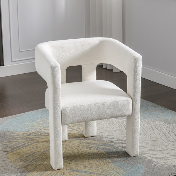 Contemporary Designed Fabric Upholstered Accent Chair Dining Chair