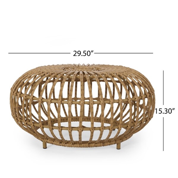 Rattan WOVEN SIDE TABLE