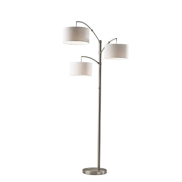 Cabo Arc Lamp Brushed Steel Adesso