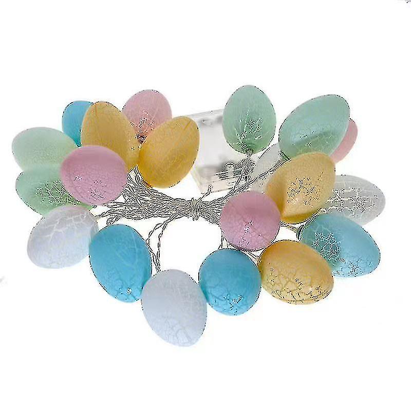 Easter Egg Led String Lights， 10 Pieces， Colorful