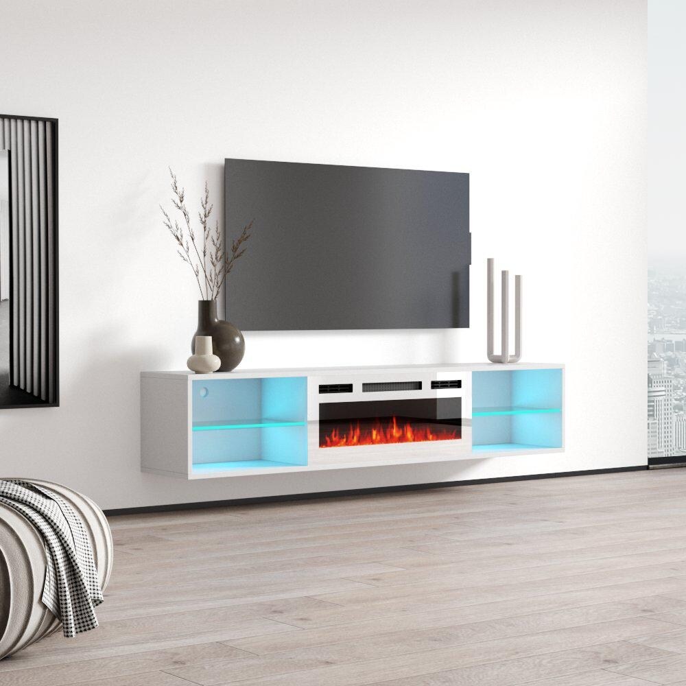 Lima WH EF Wall Mounted Electric Fireplace 72\