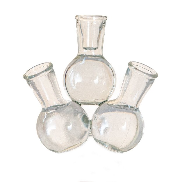 Floral Four Vase Clear Ultimate Innovations