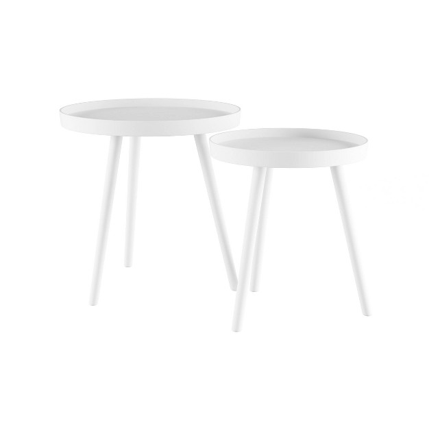 Nesting End Tables With Tray Top Lavish Home