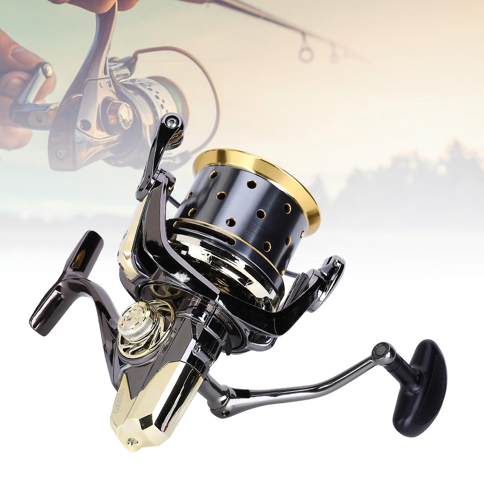 Spinning Fishing Reel  All Metal High Strength Guide Rod Structure Anti-seawater  For Reservoir， Pond， Rivers， Lakes， And Sea Fishing Places[gx8000]