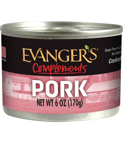 Evangers Complements Grain Free Pork Canned Dog  Cat Food