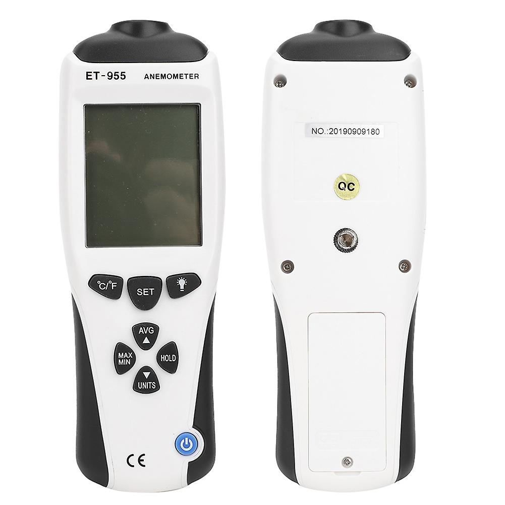 Et-955 Digital Anemometer Professional Handheld Thermometer Wind Speed Meter 0.3m/s - 45.0m/s