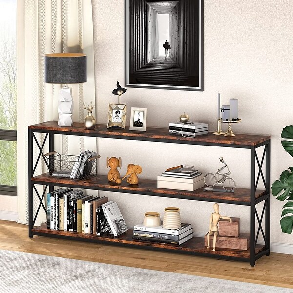 70.8 inch Rustic Console Table Sofa Table for Living Room