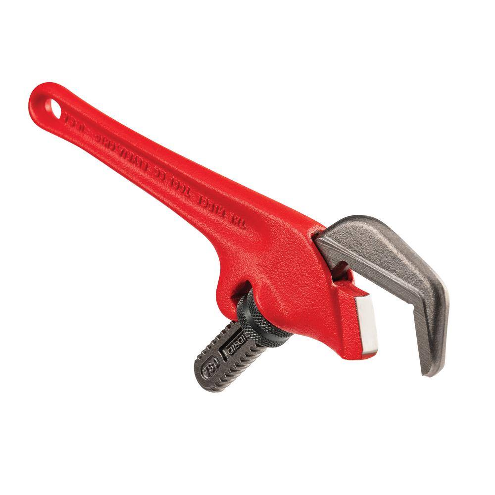 RIDGID 9-12 in. Offset Hex Jaw Pipe Wrench Sturdy Plumbing Pipe Tool with Hex Jaw Mechanism for Extra Wide Opening 31305