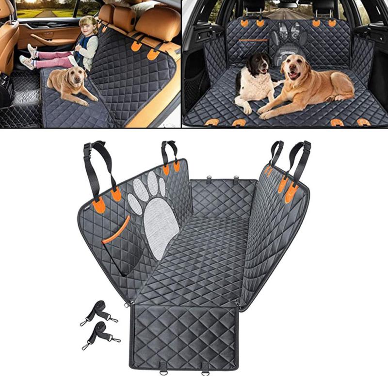 Dog Car Seat Cover - Oxford Cloth Waterproof Back Seat Dog Cover for Car - Pet Seat Cover with Window for SUV and Truck