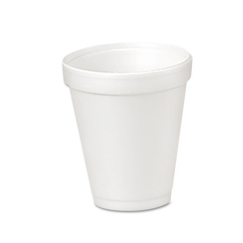 Dart Foam Drink Cups， 4 oz， 50/Bag， 20 Bags/Carton (4J4)