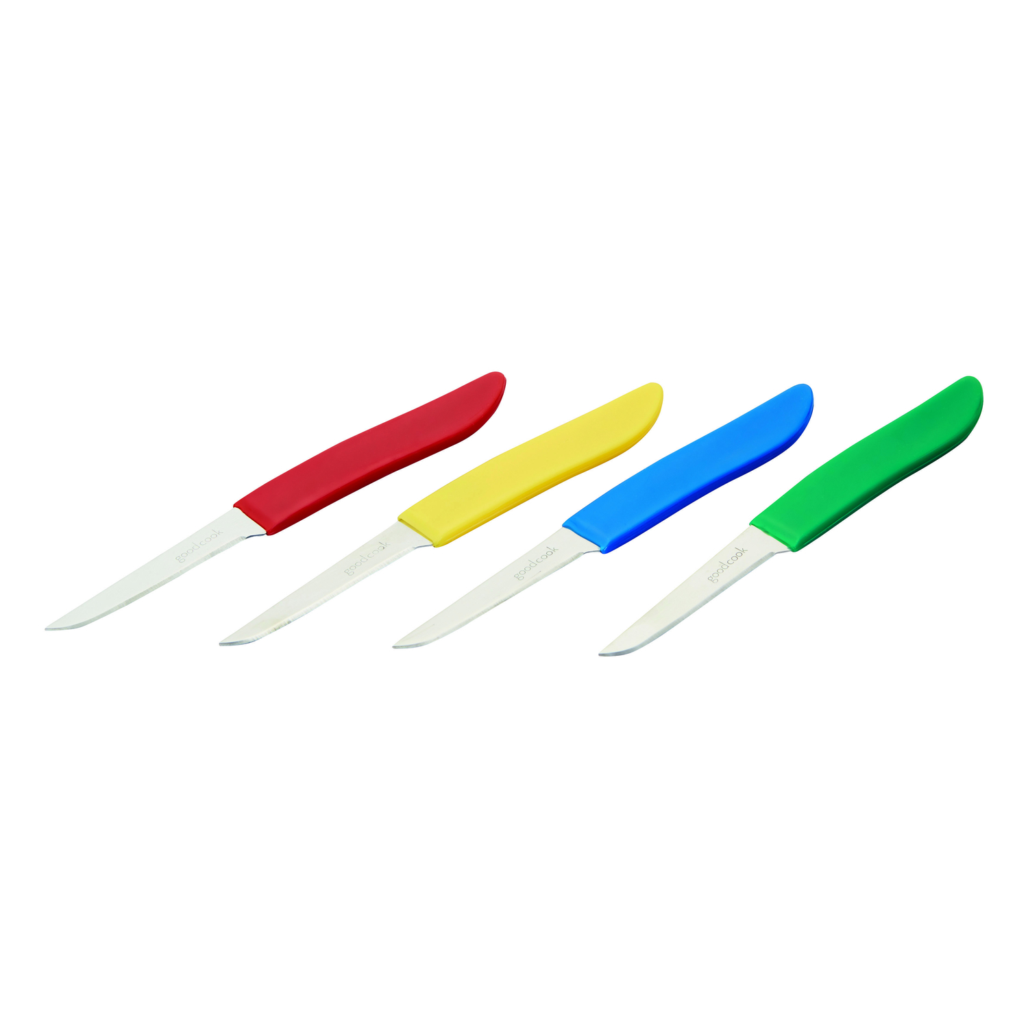 Good Cook Assorted Colors Stainless Steel Paring Knife