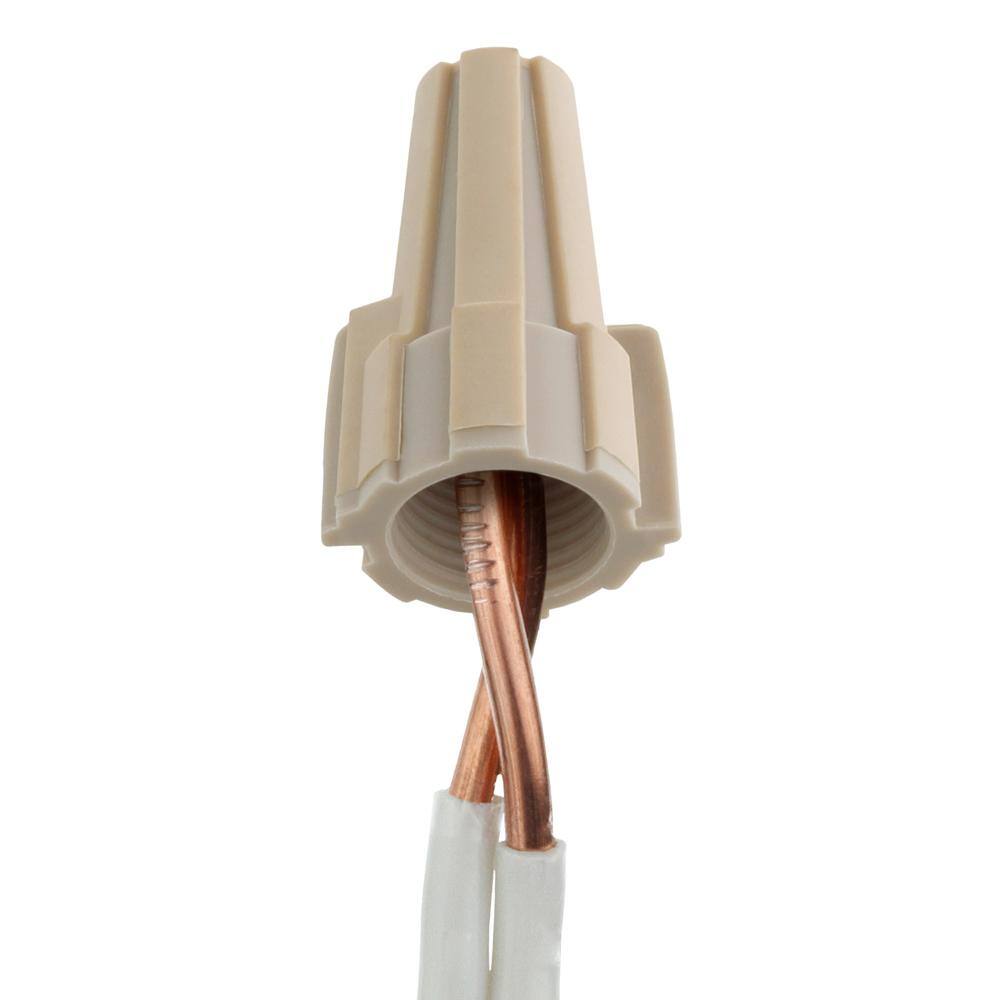 Commercial Electric Soft Grip Winged Wire Connector Tan (250-Pack) EGWT-250