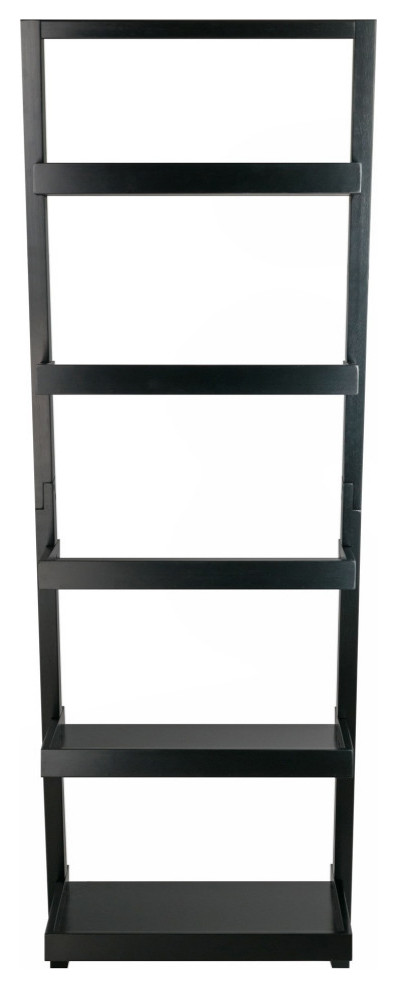 Ergode Bellamy Leaning Shelf  Black   Transitional   Bookcases   by VirVentures  Houzz