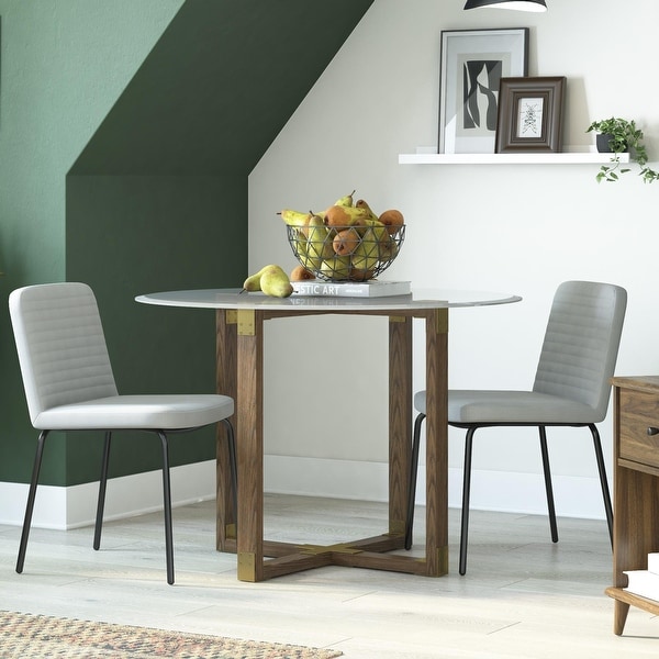 Corey Dining Chair， Set of 2， Gray Linen
