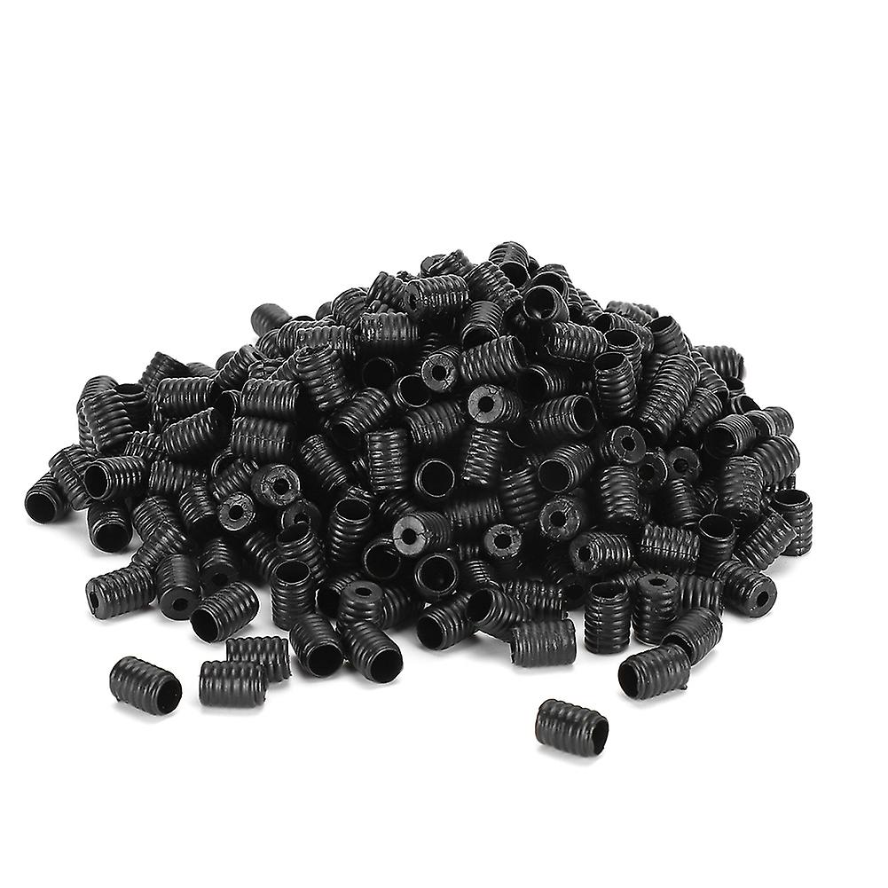 400pcs Adjustable Elastic Cord Buckle Multifunction Silicone Mouth-muffle Rope Plugblack