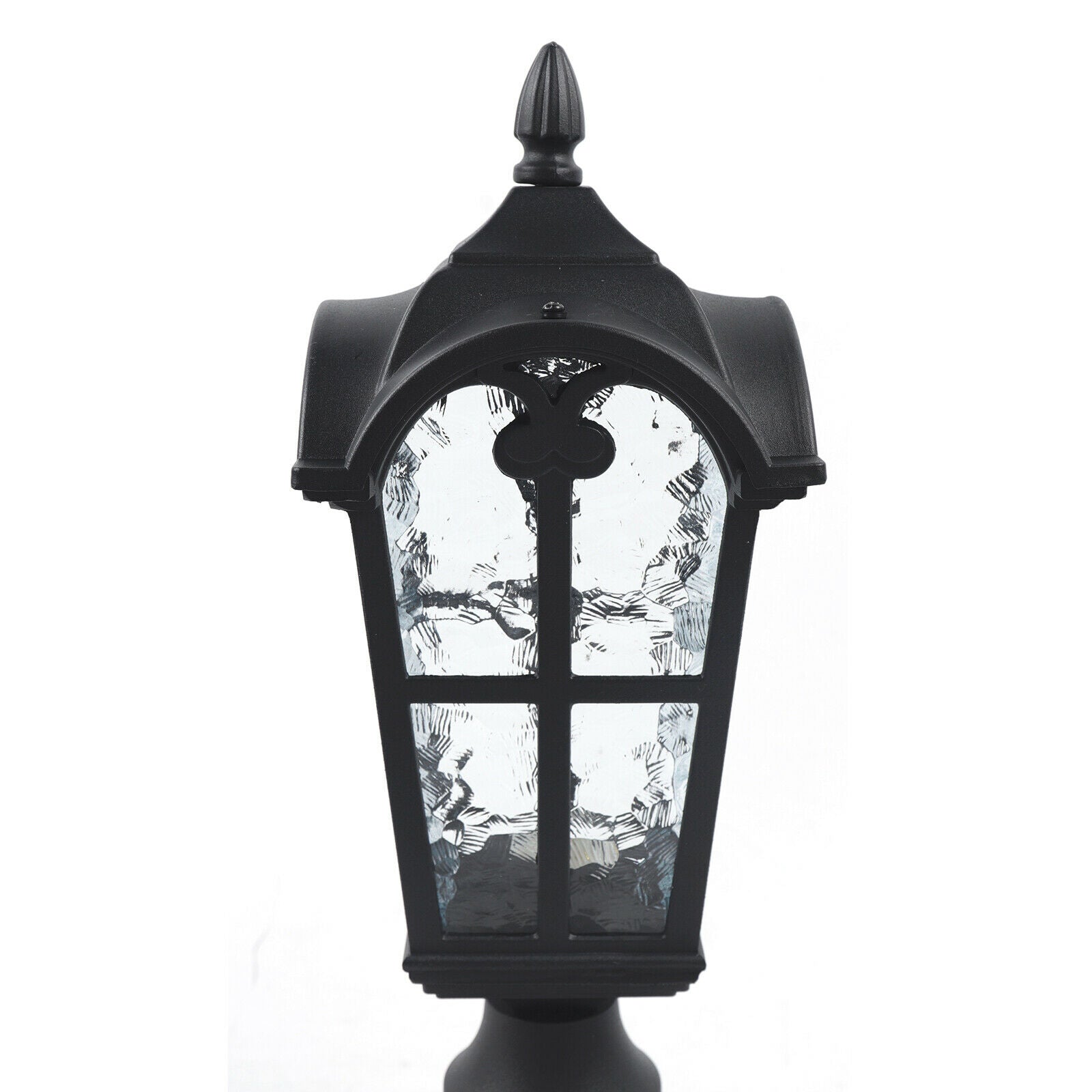 Outdoor Lamp Post Lights Waterproof Exterior Pole Lantern Lighting Fixtures for Garden Patio Yard Pathway Driveway E26 Fixture， Black