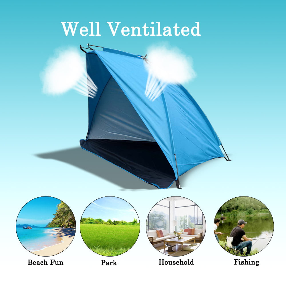 TOMSHOO Outdoor Sports Sunshade Tent for Fishing Picnic Beach Park，blue