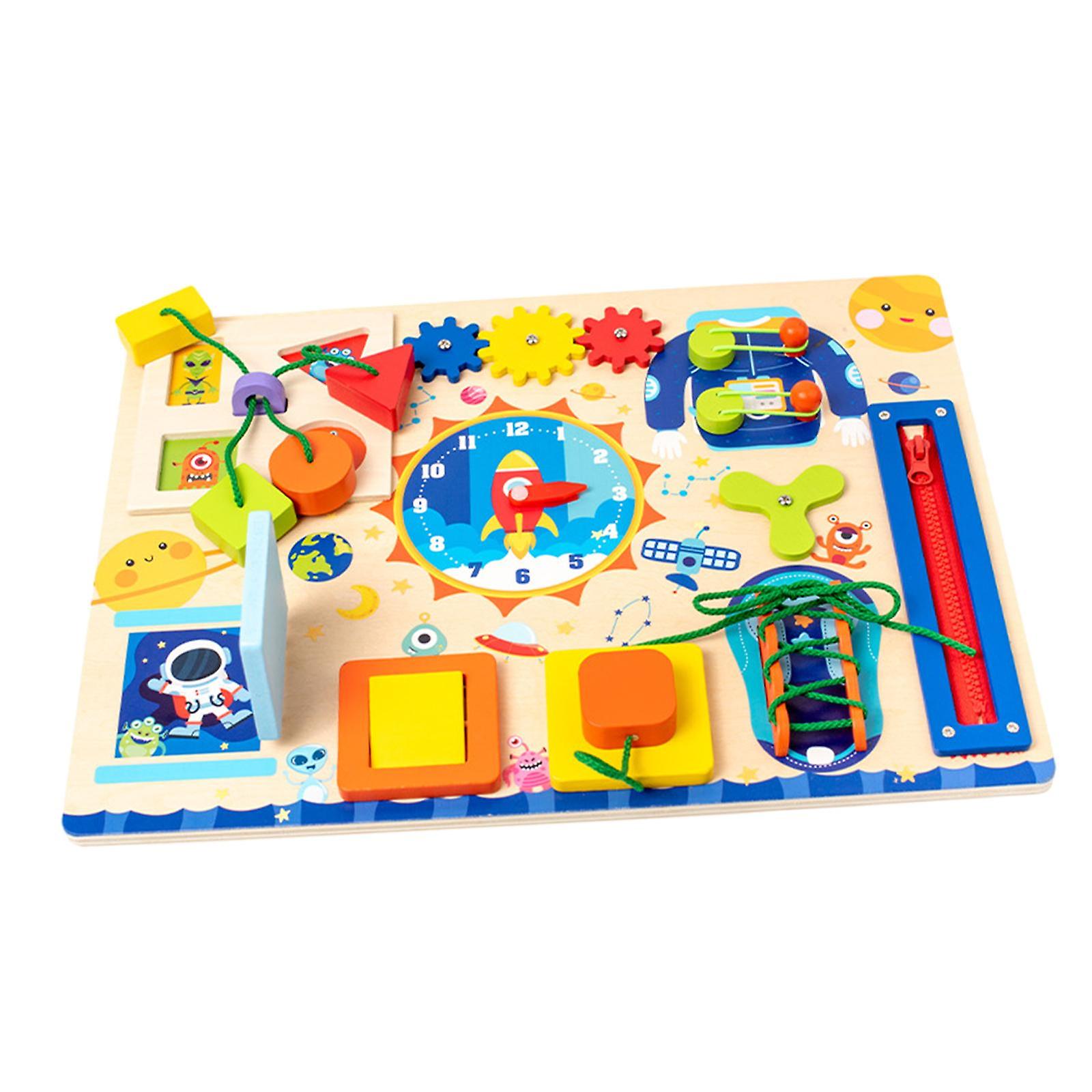 Busy Board Sensory Board Fine Motor Skills Activity Board Toy For Boys Gifts B